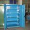 Heavy duty workshop hardware tools hanging board storage cabinet double door square hole tool cabinet