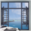 Factory direct sales window casement Aluminium casement window with mosquito netting