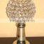 Crystal Ball Centerpiece Wedding Gold Candelabra, Gold Wedding Candle Holder