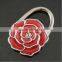New Rose Flower Folding Purse Handbag Bag Accessories Table Hook Hanger Holder