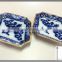 Various types of hand made ceramic plates for household