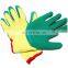 Premium Textured Latex Coated Gloves With Poly-cotton Shell Latex Wave Finish Coated Glove For Heavy Duty Industry Construction