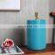Jingdezhen Chinese style home hotel decorative ceramic artwork gold plating blue color glazed ceramic vase