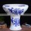 Large Outdoor Peony Flower Stands Design Decorative Ceramic Flower Fish Pots