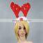 Wholesale Design Christmas Party Small Bell and LED Ornament Antlers Headband
