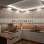 Glossy  Prefab house Set Furniture Design Custom Modern Wood Living Room Kitchen Cabinet