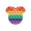 4 pack kids mini anti stress squeeze pure compression snappers gradient sensory  push toys pop