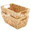 Water Hyacinth Storage Basket Eco Friendly From Vietnam/Handwoven Natural Water Hyacinth Storage Basket With Handle