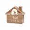 Hot Sale Modern Eco-friendly Creative Mute Home Decoration House Shape Wooden Led Alarm Clock With Light