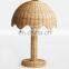 Unique High Quality Wicker and Rattan Table Lamp Design Pair of Night Lamps Best Price Vietnam Manufacturer