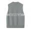 New Arrival Women's 100% Pure Cashmere Sleeveless Pullover Stylish V-Neck Casual Vest Embroidered Logo Solid Knitted Woolen