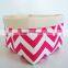 Wholesale Chevron Bag Chevron Canvas Storage Bin