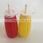 Tomato Ketchup Sauce & Mustard Squeezy Bottle Dispenser With Cap