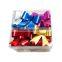 Christmas/Party/Wedding/Holiday Decorative PET Butterfly Bow Hot Sale/Iridescent Rainbow Mesh Organza Ribbon Butterfly Pull Bow