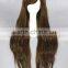 Fashion Asian 80CM long dark brown Lolita women wave synthetic hair cosplay wigs