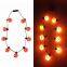 Halloween Supplies Light Up Toys Led Pumpkin Necklace Party Decoration