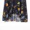 French printed loose casual hanging neck mid length dress for women