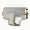 Stainless Steel Sanitary Welded Reducing Long 12inch Sch40 Straight Pipe Fittings Equal Cutback Tee