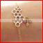 Gold plated high quality 925 sterling silver honeycomb bee bracelet