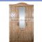 wardrobe 3 doors light beech color with middle color fashional design