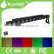 Battery powered &Wireless DMX IR control 12PCS 4 in1 RGWB/A Bar light for nightclub