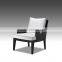 Elegant soflt fabric leisure chair Antique wooden arm chairs with fabric cusion