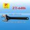 black finished adjustable wrench Adjustable Spanner 8"-24" large opening adjustable wrench