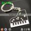3D alloy musical piano key chain