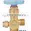 Refrigerant gas cylinder valve