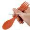 Reusable Plastic Fork Spoon Knife 3 In 1 Cutlery