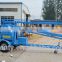 china hydraulic drives jack lifting equipment construction mini Trailer Mounted boom lift