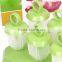 Reusable Popsicle Molds Ice Pop Molds Maker Set of 6,Green