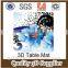 Lenticular table mat / Promotional 3D print lenticular coaster pad/good quality 3D table mat