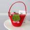 felt Easter basket for egg hunting handmade felt bag