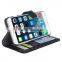 With Three Card Slot and Stand flip PU Leather case for iphone 6 plus