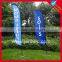 Outdoor screen printing durable feather banner
