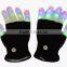 New product black/ white flashing fiber optic gloves party toy,hot sell magic flash glove,funny party toy with light