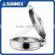 SUNNEX Highly Mirror Finished Round 6.8Litre Hydraulic Hinged Induction Stainless Steel Chafing dishes