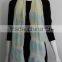 Polyester and Cotton Blending Yarn Dyed Long Scarf