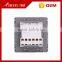 luxury design golden color panel BIHU 2 gang 3 gang intermediate switch for home