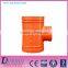 FM & UL approved ductile iron Grooved reducing tee