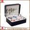 2016 Black PU Leather cufflink box/leather cufflink box