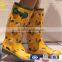 high quality rubber orange rain boot for girls