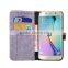 pu Leather Case for Samsung Galaxy s6 Edge,map Painting Case for Samsung,stand Cover for Samsung