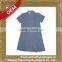 Low price unique cotton school girls uniform mini dress