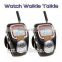Two Way Radio Built-in Microphone handsfree talker walkie talkie wrist watch interphone