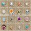 2016 Fashion Diamond nail art /DIY Glitters Slices of metal nail art/ Design 3D Silver Pearl Rhinestone nail sticker