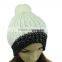 Lovely Ladies Ski Warm Winter Knitted Striped Slouch Beanie Bobble Hat Cap New
