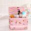 Countryside flower floral cosmetic bag, sweet lovely flower deisgn,green makeup bag for girls