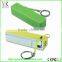 2016 new design with cable 2600mAh lipstick power bank